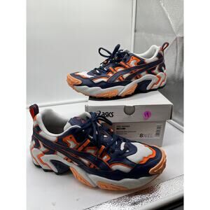 Asics Gel-Nandi Navy Blue Orange Chunky Athletic Running Shoes Mens 8.5
